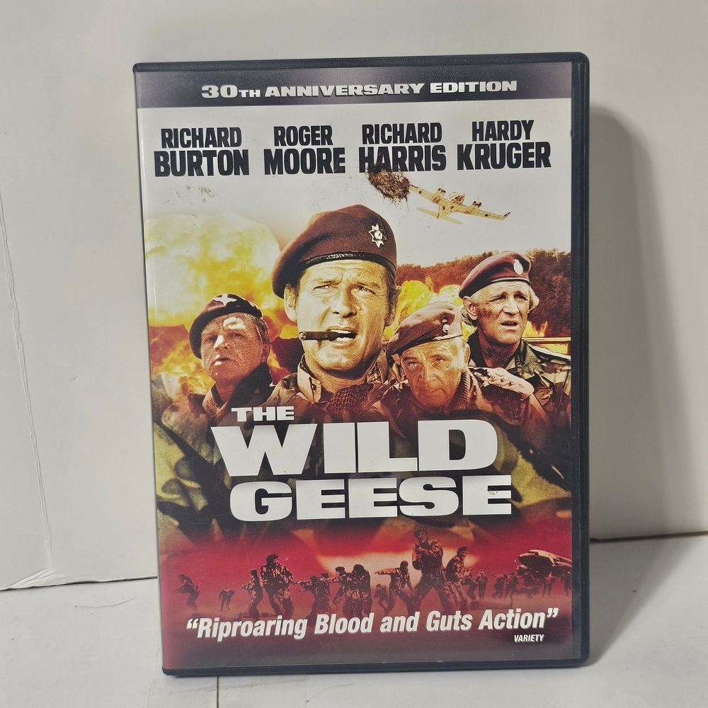 The Wild Geese DVD 30th Anniversary Richard Burton Roger Moore Action War Film